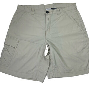 Columbia Men's lightweight beige outdoor hiking fishing shorts